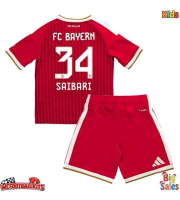 Bayern Munich Ismael Saibari #34 Replica Home Stadium Kit for Kids 2026-27 Short Sleeve (+ pants)